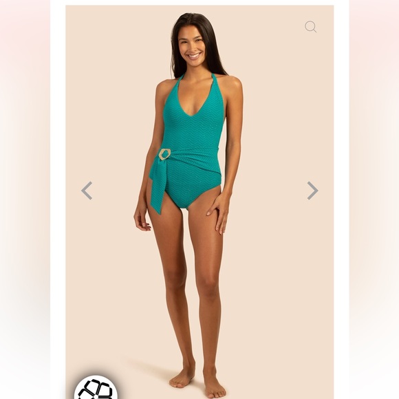 NWT TRINA TURK EMPIRE HALTER ONE PIECE - Picture 9 of 14
